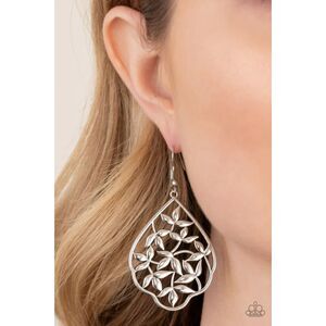 Taj Mahal Gardens Silver Earrings (196)
